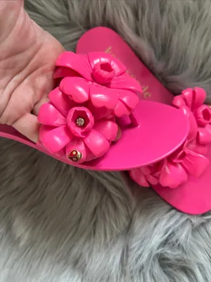 NWOT Kate Spade Jaylee Slide Sandals Hot Pink sz 6 thumbnail 3