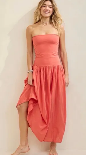 BTWT Aerie at the Barre Convertible Maxi Dress in BLACK thumbnail 1