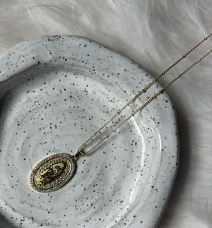 18k Gold Rosemary pendant necklace thumbnail 1