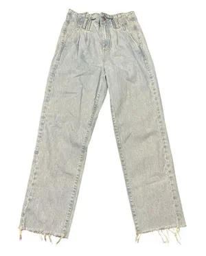 Garage Women's Juniors Size 00 Blue Straight Leg Medium Wash Denim Jeans thumbnail 1