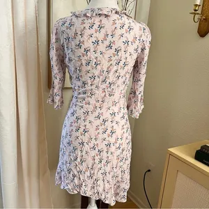 FOR LOVE & LEMONS x REVOLVE Nostalgia Floral Tie Front Mini Dress Size‎ Small thumbnail 6