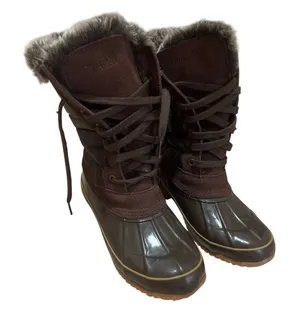 KHOMBU Nordic-Brown Waterproof Women's Winter Snow Boots Size 7 thumbnail 1