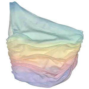 Abercrombie & Fitch Trevor Project Blue Ruched Mesh One Shoulder Crop Top Size S thumbnail 3