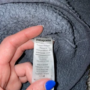 Patagonia‎ Los Gatos Fleece Women Medium Grey Excellent Quarter-Zip Pullover thumbnail 4
