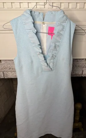 Lilly Pulitzer Pink and Light Blue Dress thumbnail 1