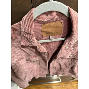 American Eagle Outfitters dusty rose pink corduroy cropped jacket woman XS thumbnail 2