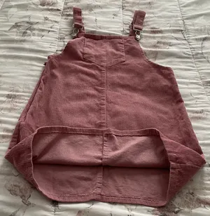 Pink Corduroy Overall Bib Pinafore Suspender Dress, size S thumbnail 11