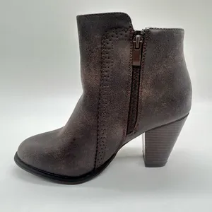 Forever Boots Womens 6 Brown Camila-65 Block Heel Ankle‎ Booties NEW thumbnail 2