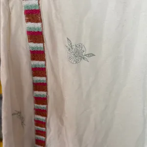 Free People Tulum Embroidered V-Neck mini boho peasant dress thumbnail 6