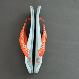 Chaco Aurora Cloud Flipflop Orange and White Sandals thumbnail 4