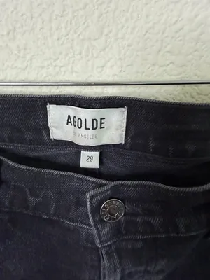 Agolde Freya High Rise Slim Jeans Charcoal Black Gray Womens Size 29‎ thumbnail 9