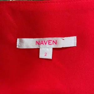 Naven x Revolve‎ Paneled Peekaboo Dress in Red Sz 2 thumbnail 9