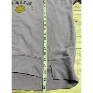 Aerie "Going Off The Rails" Crewneck Sweatshirt Women's Small Purple Oversized thumbnail 6