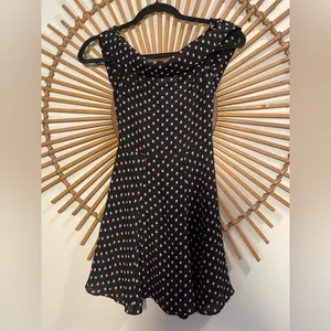 Reformation Women’s Canopy Off-Shoulder Dress in Jingle Polka Dot Retro 💕 thumbnail 4
