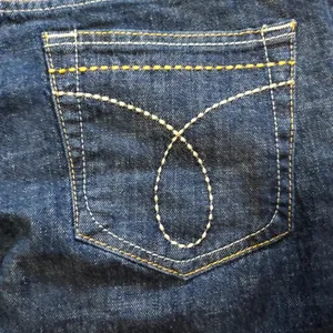 Vintage Inspired Retro Calvin Klein Dark Flare Jeans 6 preppy classic designer thumbnail 8