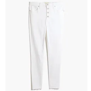 NWT Madewell 9" Mid-Rise Skinny Jeans white SZ-28 thumbnail 2