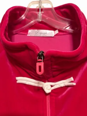 NWOT Uzbek Asian style fushia hot pink velour two piece tracksuit thumbnail 5