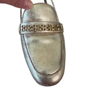 Tory Burch Gemini Link Metallic Gold Loafers‎ 9 thumbnail 13