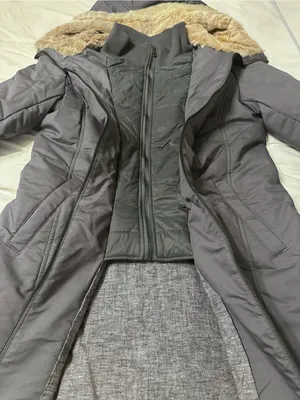 Hoodlum Women's Gray Insulated 2 in 1 Hooded Long Puffer Coat - NWT - Size L thumbnail 5