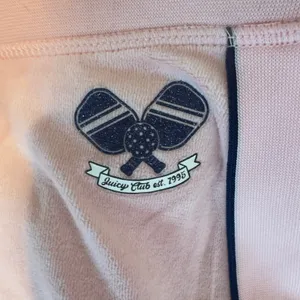 1504 | NWT Juicy Couture Cotton Velour Flare‎ Jogger Track Pants Pink Women XL thumbnail 8