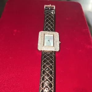 Vintage Adrienne Crystal Mother of Pearl Watch thumbnail 2