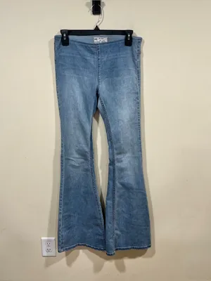 We The Free free peoplePenny Pull-On Flare Jeans size 26 blue denim light wash thumbnail 2