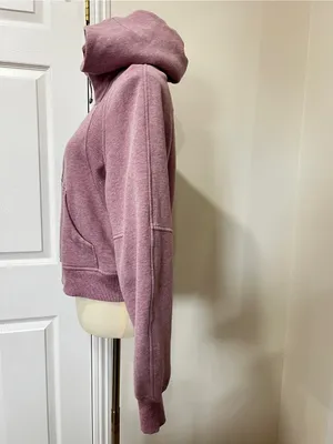 Lululemon Scuba Oversized Half-Zip Hoodie Heathered Pink Taupe Size XS/S Fleece thumbnail 8