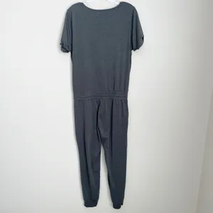 Vuori Size M Gray All Day Jumpsuit Waist Tie One Piece 25" Inseam thumbnail 4
