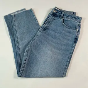Something Navy Womens Jeans Blue Denim Straight Hi Rise Medium Wash Stretch 8 thumbnail 5