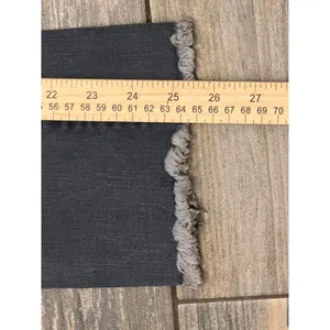 Free People Washed Black Low Rise Flared Jeans Raw Hem‎ Cropped Size 24 Slim Fit thumbnail 10