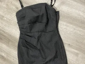 Black Muriel Jacquard Midi Dress thumbnail 9