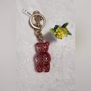 Coach Resin Gummy Bear Bag Charm Gold/Wine CK062 Keychain thumbnail 4