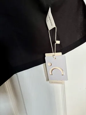 Commence Black Fitted Asymmetric Dress — NWT, Size L thumbnail 4