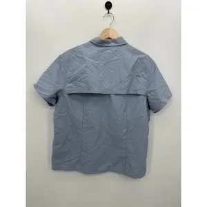 L.L. Bean Blue Button‎ Front Shirt Women XL Fishing Vented Outdoors Lightweight thumbnail 2