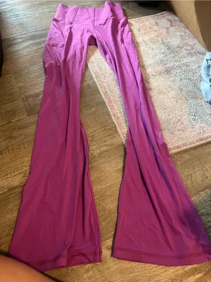 Aerie real me extra bootcut Vibrant Purple Flared Leggings thumbnail 6