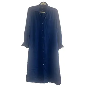 ✨A.P.C. Button Down Navy Midi Sz 36 Dress✨ Blue thumbnail 3