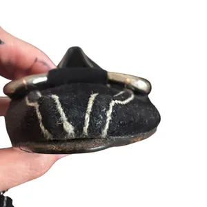 Prada Vintage Black Suede Horsebit Pointed Toe Loafers Black IT 38 US 8 Archive thumbnail 12