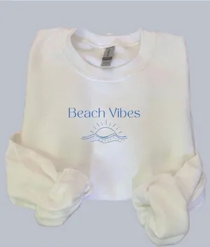 Beach Vibes Sweatshirt White thumbnail 1
