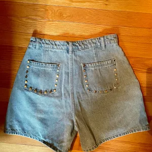 Gracia Blue Jean Shorts with Studded Detail thumbnail 2