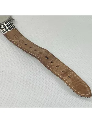 Timex women’s watch silver tone dial 35mm round case Quartz leather running thumbnail 7