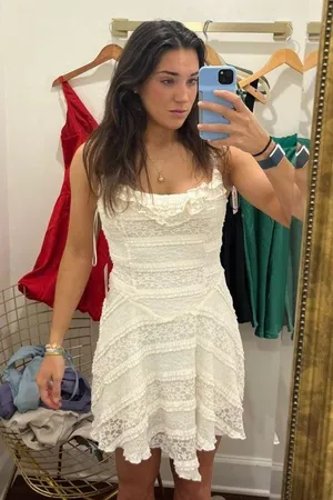 My Kim Collection White lace mini dress thumbnail 1