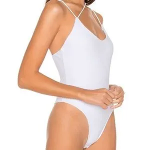 Superdown Revolve Janelle Bodysuit White Sz LRG NWT thumbnail 3