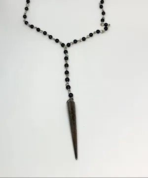 Spike Rosary Chocker Punk Goth Necklace New TBM thumbnail 6