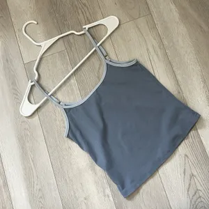 Edikted Cami Tank Top back to basics crop womens Blue (small) summer casual thumbnail 1
