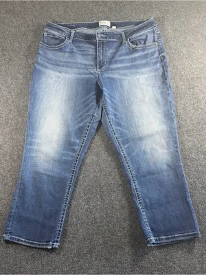 BKE Gabby Curvy Fit High Rise Cropped Denim Jeans Women's 36 thumbnail 1