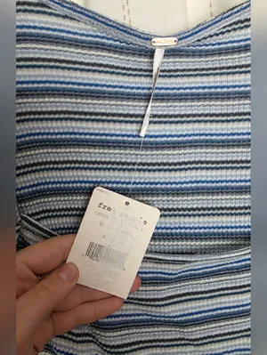 Free People Striped Wild Square Neck Retro Inspired Tee thumbnail 6