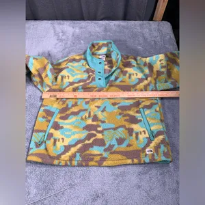 The north face Cragmont Fleece 1/4 Snap Jacket in a camouflage large thumbnail 7