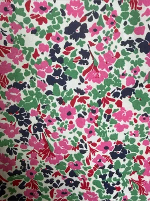 Anthropologie Women’s Floral Cotton Pull On Shorts Pink Green Liberty Style Sz M thumbnail 4