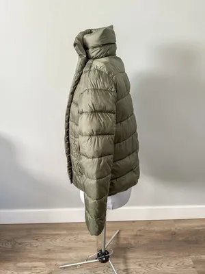 Tahari Olive Green Puffer Coat thumbnail 9