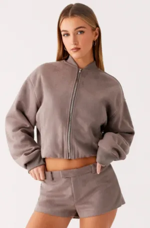 Peppermayo Suede Micro Shorts Grey thumbnail 1